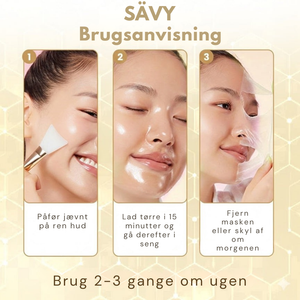 Koreansk gurkemeje- og kollagen ansigtsmaske